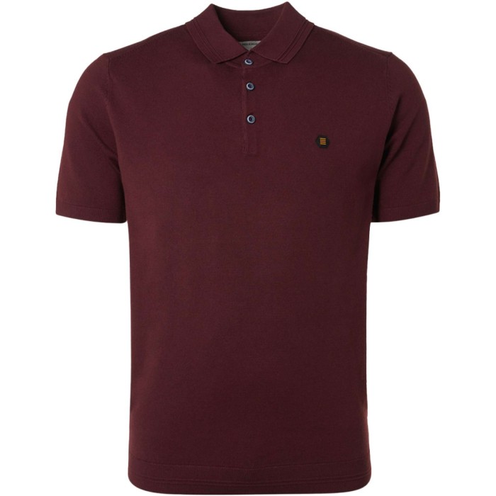 Pullover short sleeve polo port wine