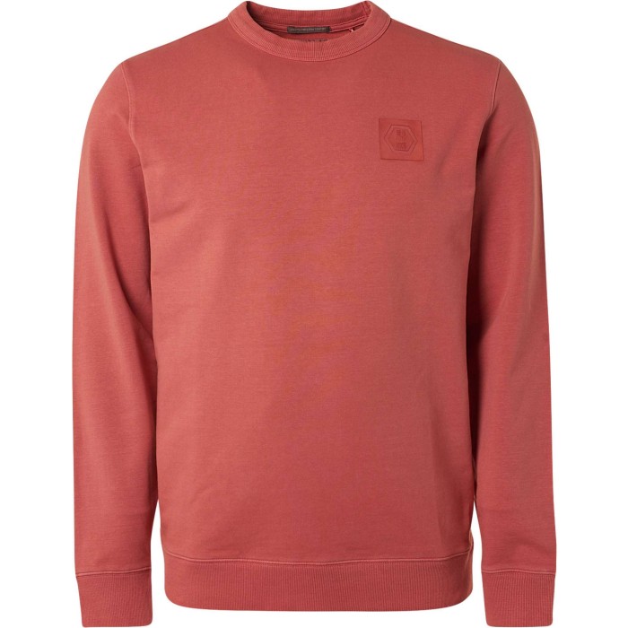 Sweater crewneck stone washed coral