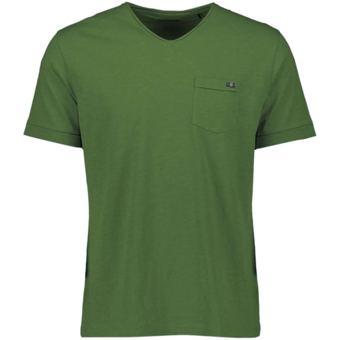 T-shirt korte mouw v-hals green
