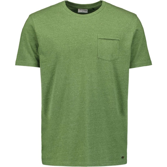 T-shirt korte mouw ronde hals multi coloured green