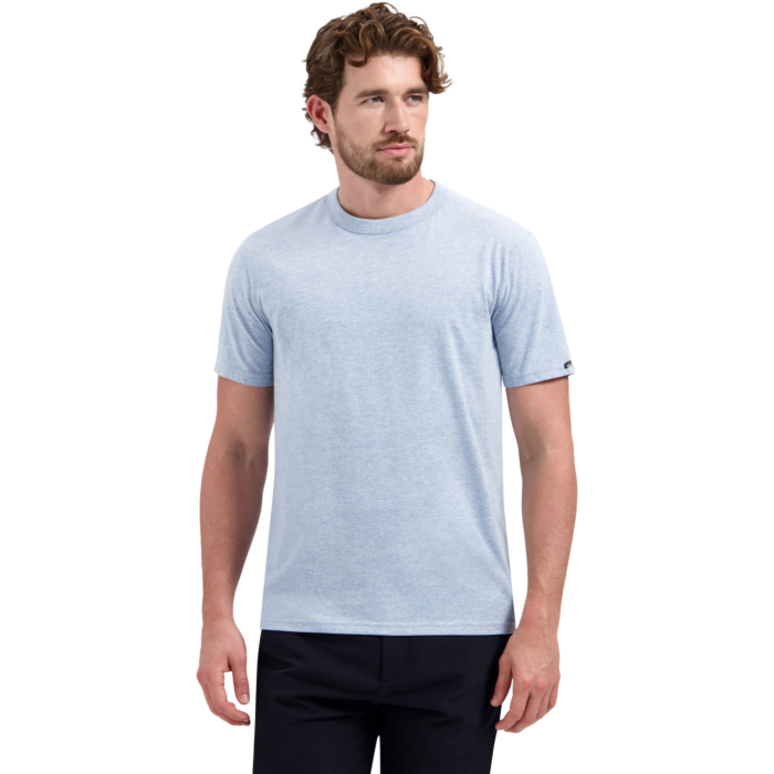 T-Shirt Crewneck Melange Blue
