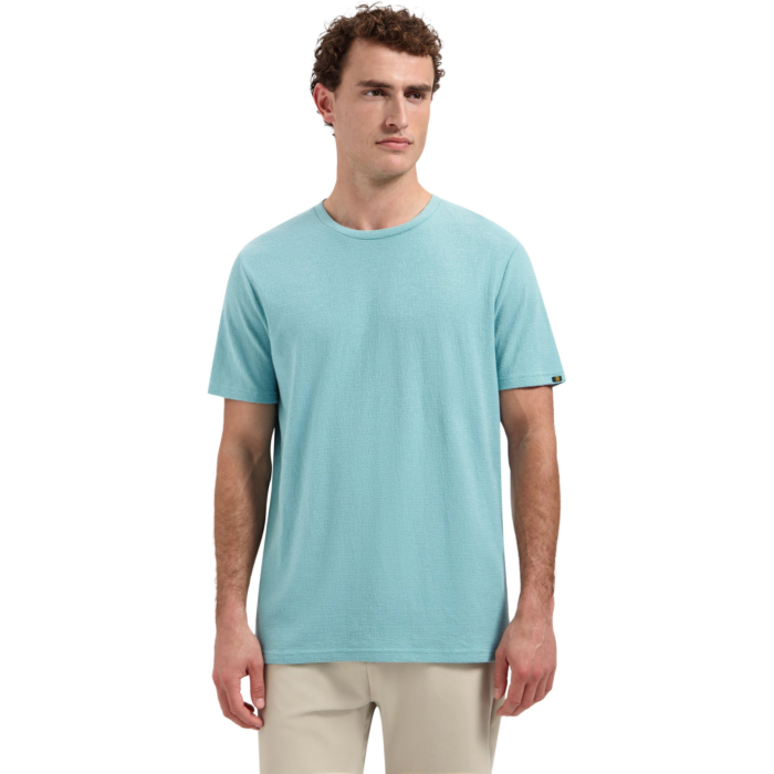T-Shirt Crewneck Crinkle Seablue