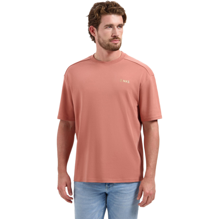 T-Shirt Crewneck Graphic Coral