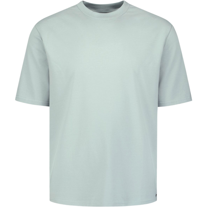 T-Shirt Crewneck Solid Basic Stretc Smoke