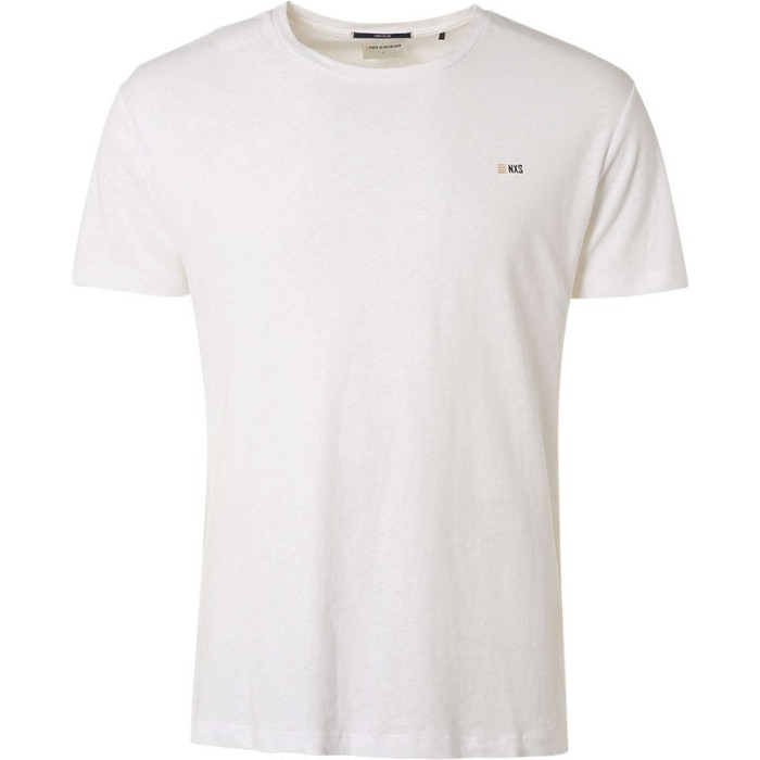 T-shirt crewneck with linen white
