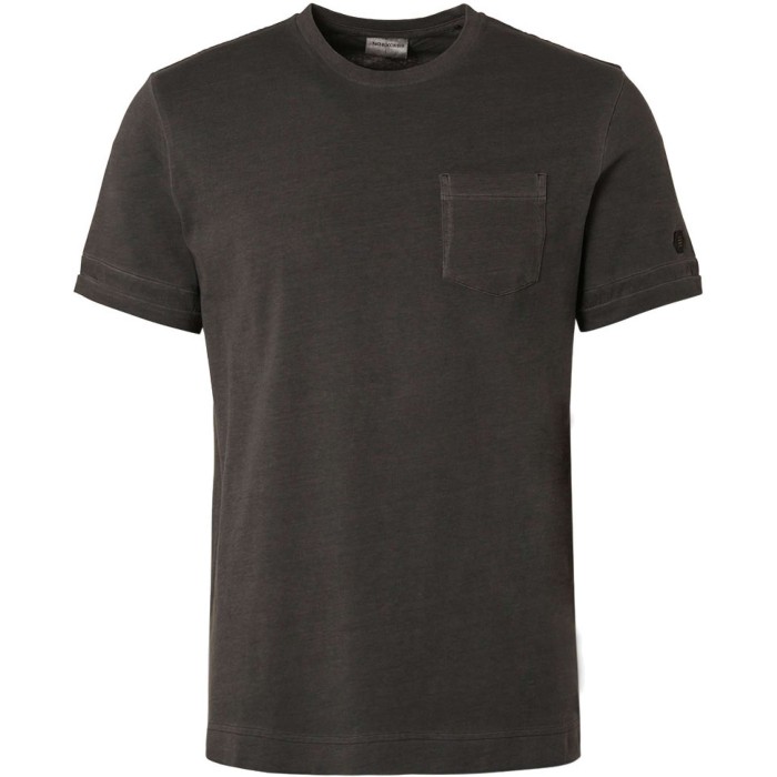 T-shirt crewneck garment dyed speci black