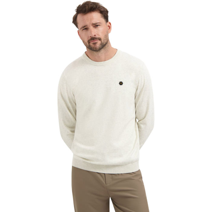 Pullover Crewneck 2 Coloured Melang Kit Melange
