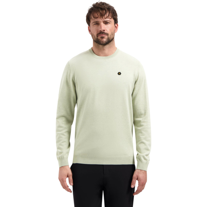 Pullover Crew Neck Melange Green