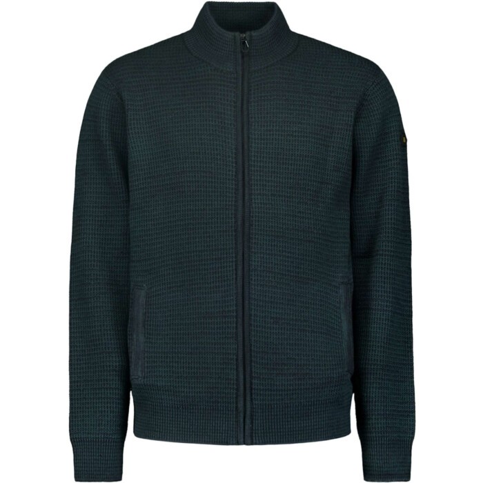 Cardigan 3 Coloured Jacquard Dark Green