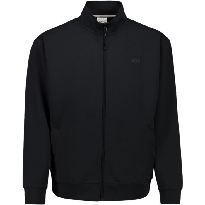 Sweater Full Zip Bomber Collar Dark Night