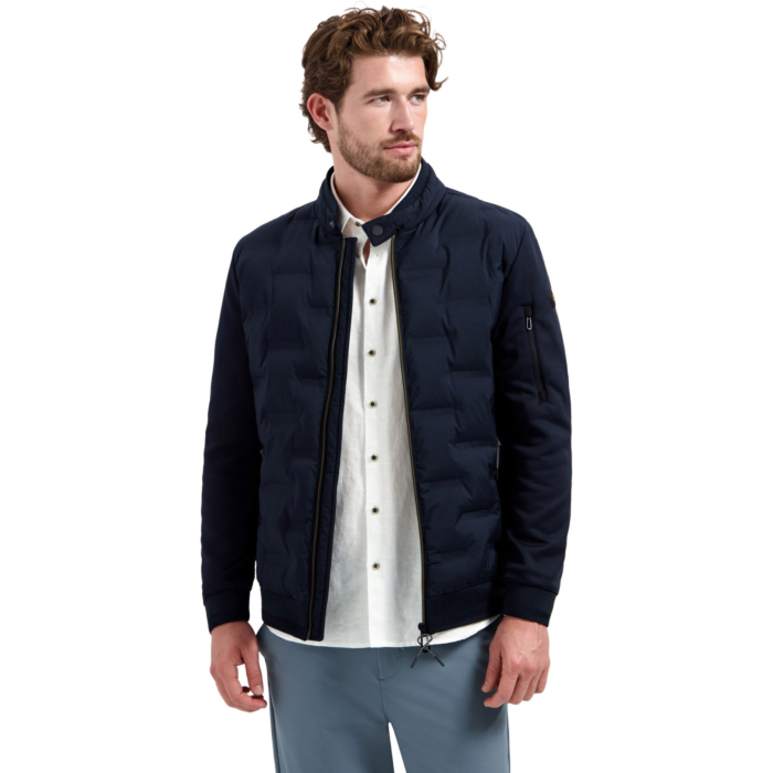 Jacket Short Fit Sealed Knitted Mix Night