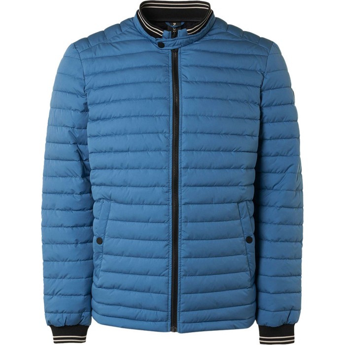 Jacket short fit padded blue