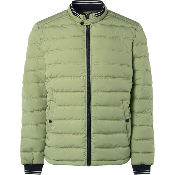 Jacket short fit padded dusty green