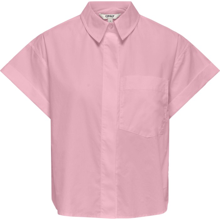 ONLKERI S/S FOLD SHIRT WVN Romance Rose