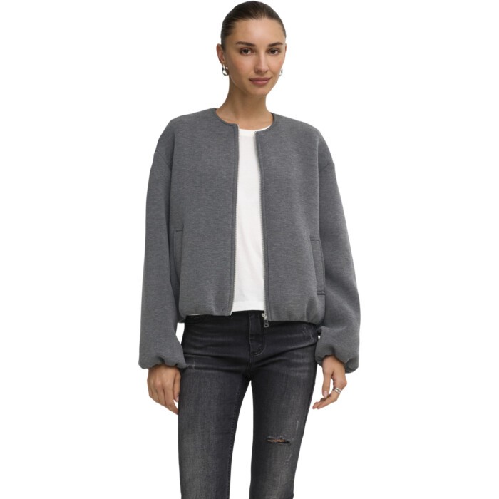 ONLELLIE SCUBA JACKET OTW NOOS Dark Grey Melange