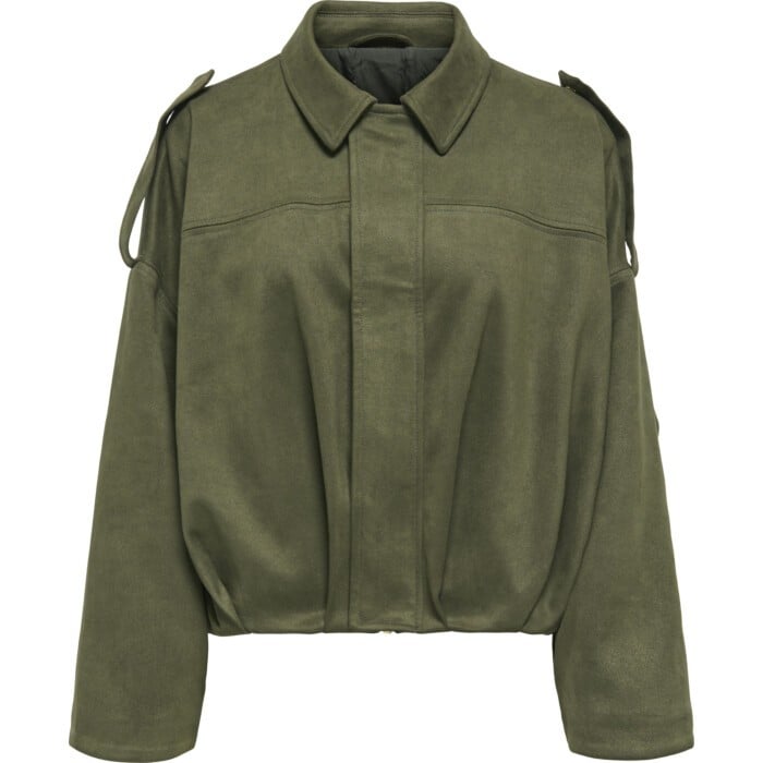 ONLMOON-STINA FAUX SUEDE BOMBER PNT NOOS Grape Lea