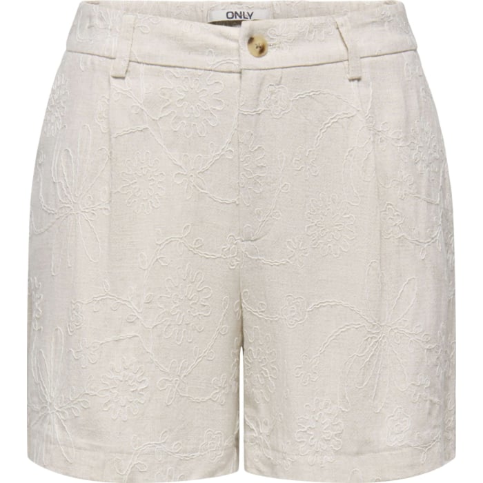 ONLSIESTA HW LINEN BL EMB SHORTS PNT Moonbeam/w. t