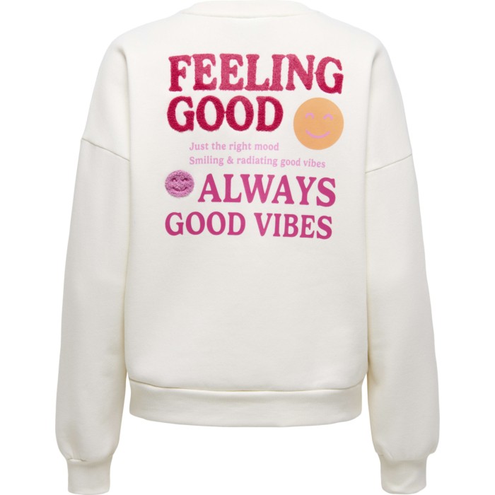 ONLDAZE L/S O-NECK TERRY PRINT CS WE SWT Cloud Dan