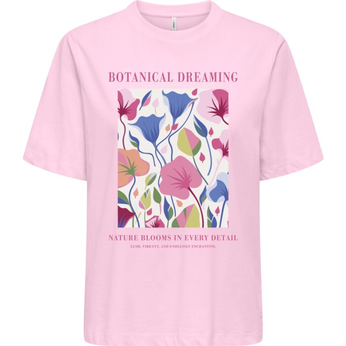 ONLTRUDY S/S BOXY TEE CS JRS Cherry Blossom/Botan