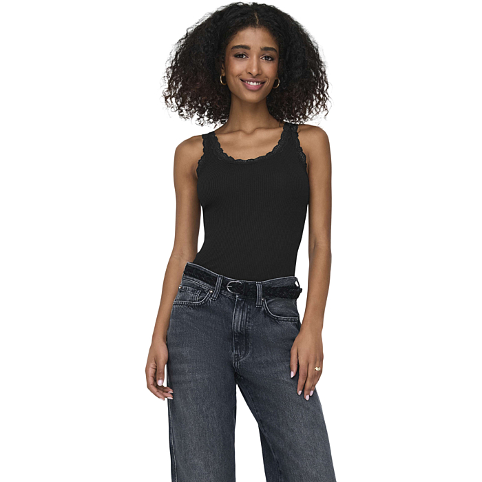 ONLSARA SHARAI TANK TOP JRS NOOS Black