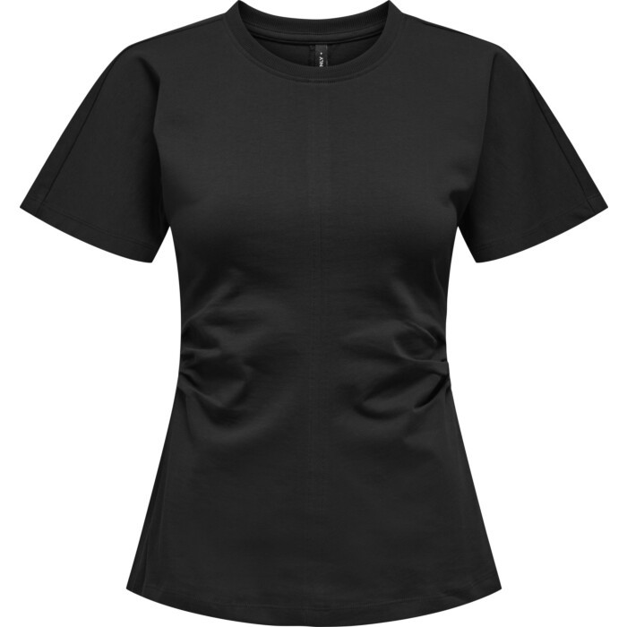 ONLMARIE S/S RUCHING TOP JRS NOOS Black