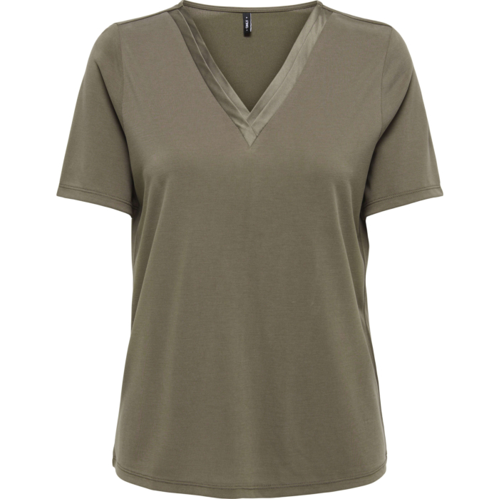 ONLFREE S/S SPLIT V-NECK TOP JRS Canteen
