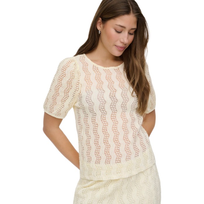 ONLGRACE O-NECK S/S TOP JRS Birch