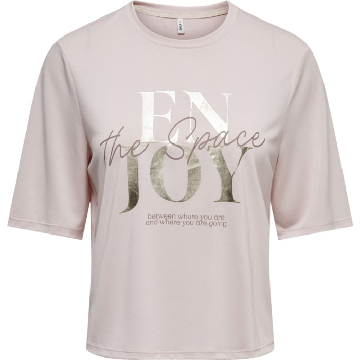 ONLFREE MAYA S/S PRINT TOP BOX JRS Pale Lilac/Enjo