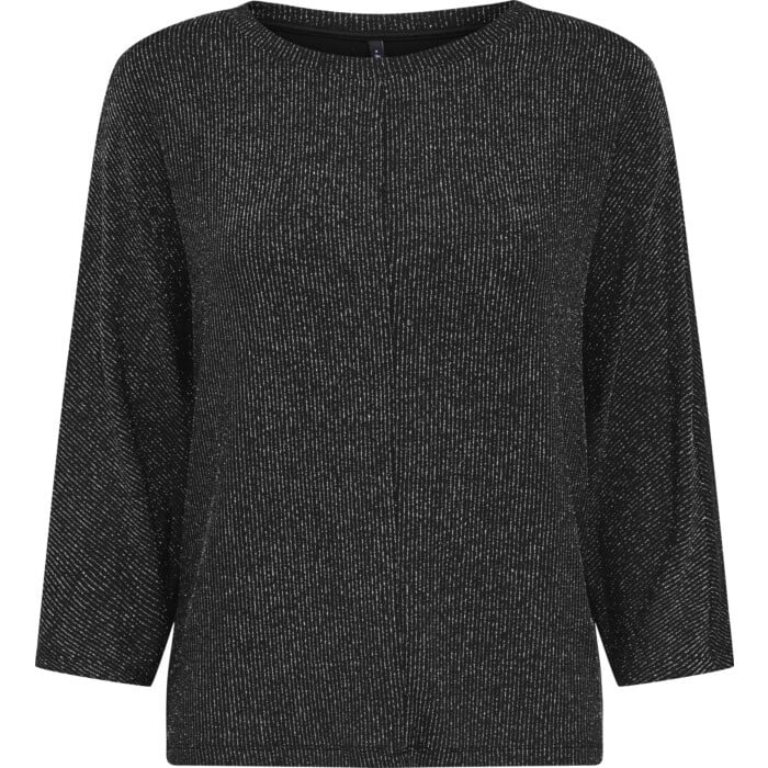 ONLCAROL 3/4 GLITTER BATWING TOP CS JRS Black/Silv
