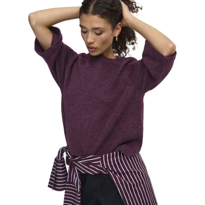 ONLSIMONI PULLOVER KNT Mauve Wine