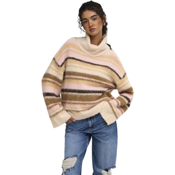 ONLPERIL LS ROLLNECK EX KNT Birch/Thin/Humus/Bre