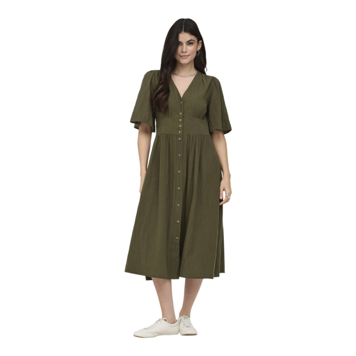 ONLTIZANA 2/4 MIDI DRESS WVN NOOS Grape Leaf