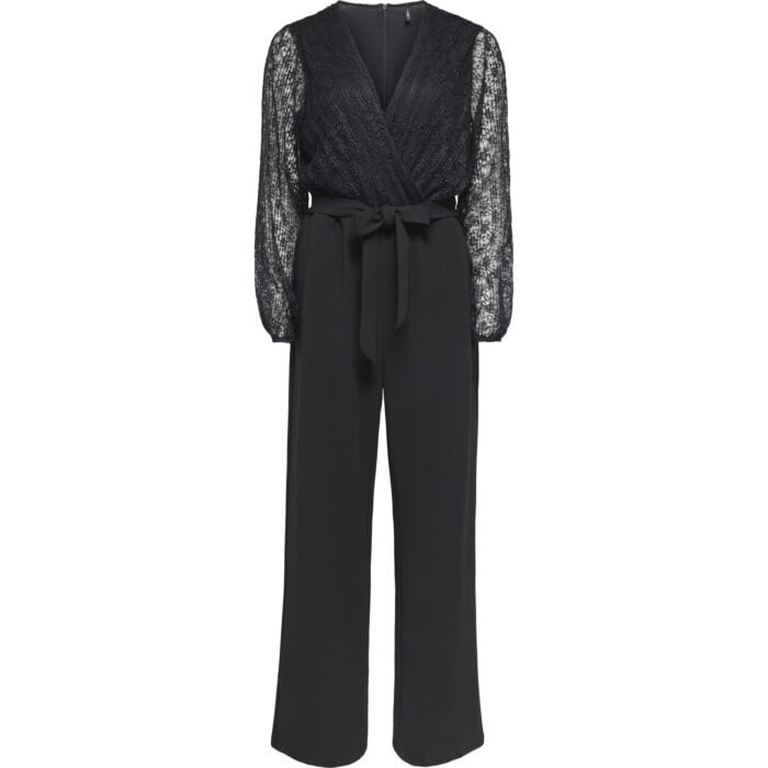 ONLBETSY L/S WRAP V-NECK JUMPSUIT CS JRS Black
