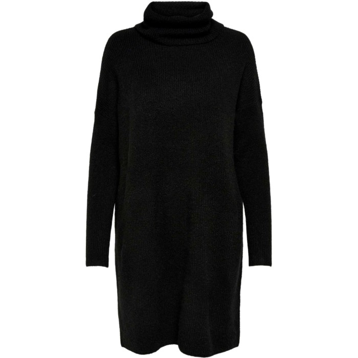 Onljana l/s cowlnck dress  wool knt noos black