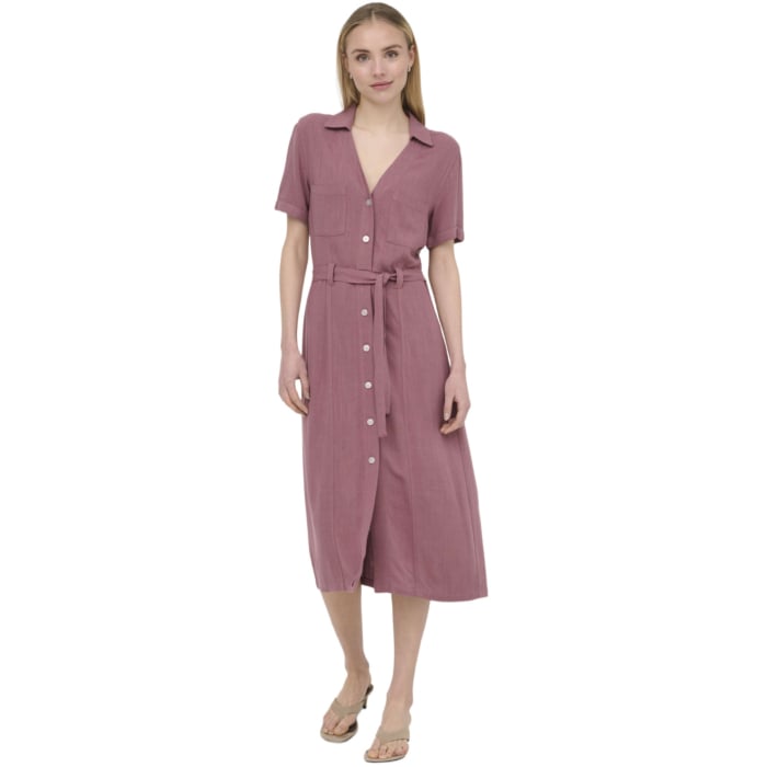 ONLSIESTA SS LIN BL SHIRT DRESS PNT NOOS Rose Brow