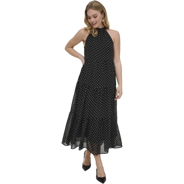 ONLPETRA LIFE HALTER NECK ANK DRESS WVN Black/CLOU