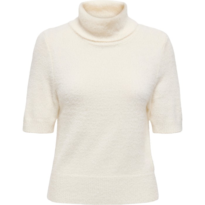 ONLPIUMO SS HIGHNECK KNT Cloud Dancer