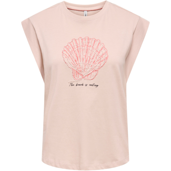 ONLSHELINA S/S TOP BOX JRS Sepia Rose/Big musse