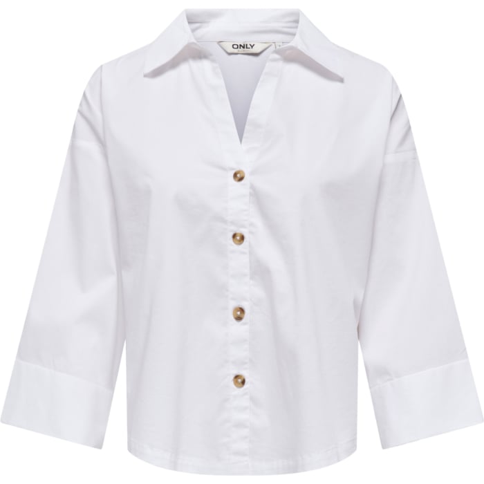 ONLSAKI BERSA 3/4 SHIRT CC WVN Bright White