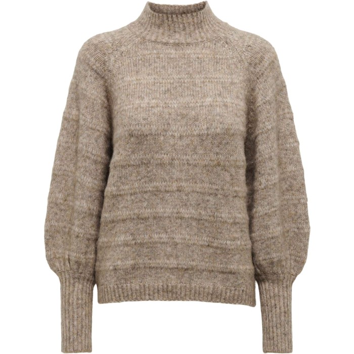 Celina life l/s high pullover chestnut knit