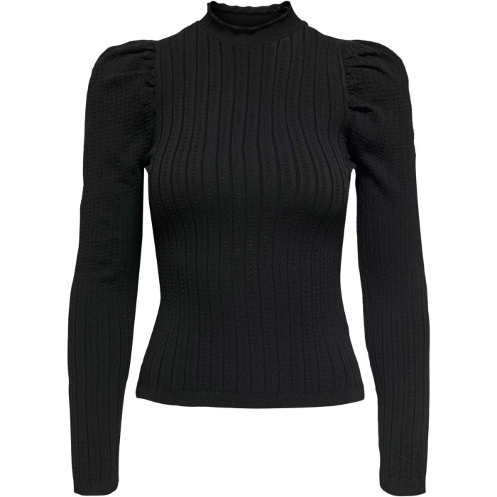 Onlsally l/s pullover knt black