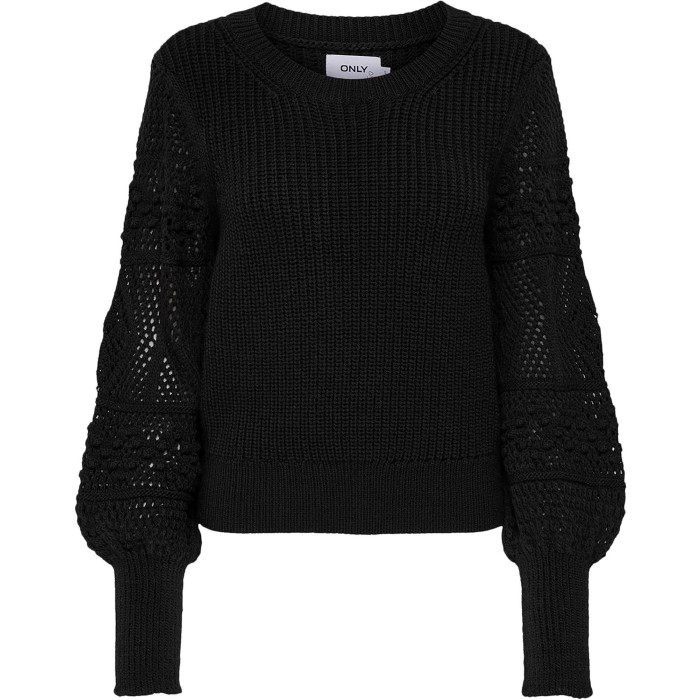 Ollie l/s pullover knt black