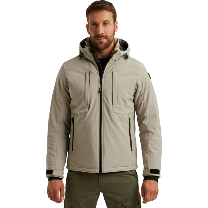 Semi long jacket HAWKDOWN Soft She Vintage Khaki