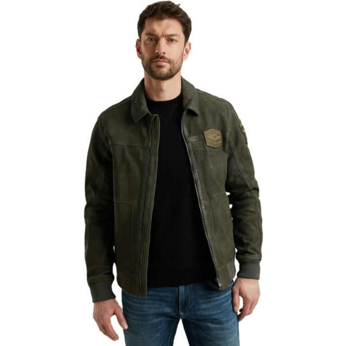 Flight jacket SUMMER HUDSON Sheep Olive Night
