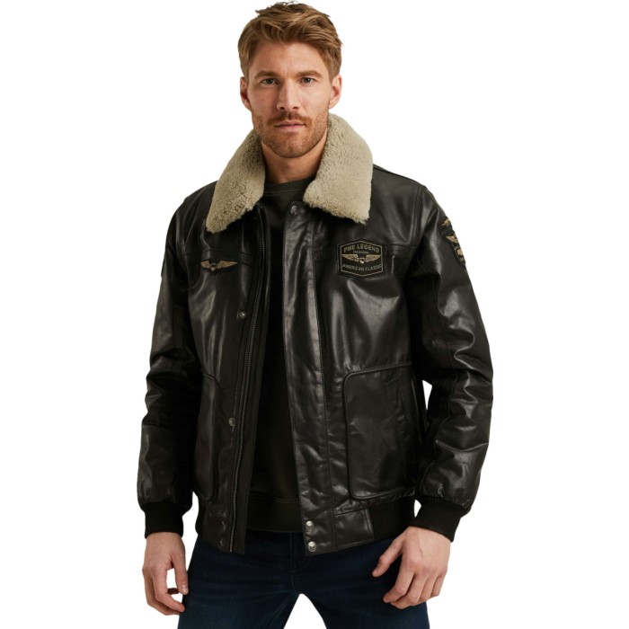 Flight jacket HUDSON Buff Carwan Pirate Black