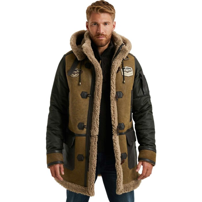 Long jacket TORNADOR FW24 - Crack Brown