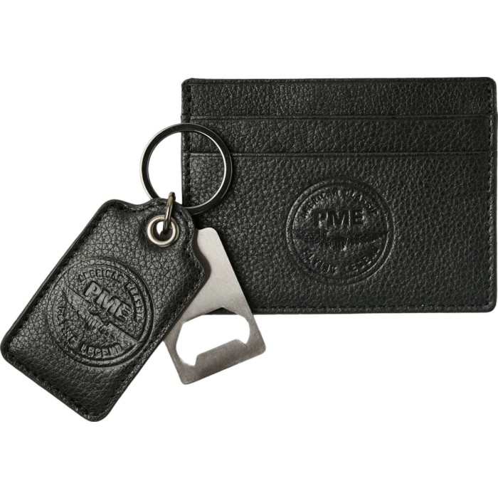 Wallet and key chain X-mas package Black