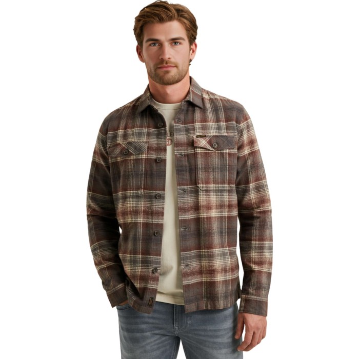 LONG SLEEVE SHIRT Brushed Grindle Marron