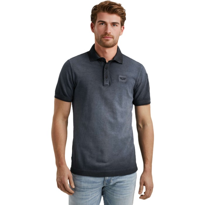 Short sleeve polo cold dye pique Salute