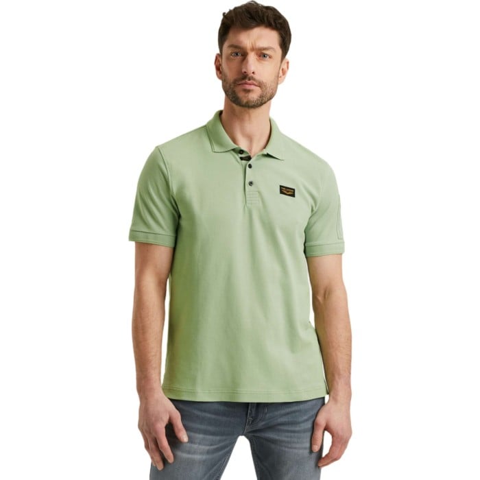 Short sleeve polo trackway polo Quiet Green